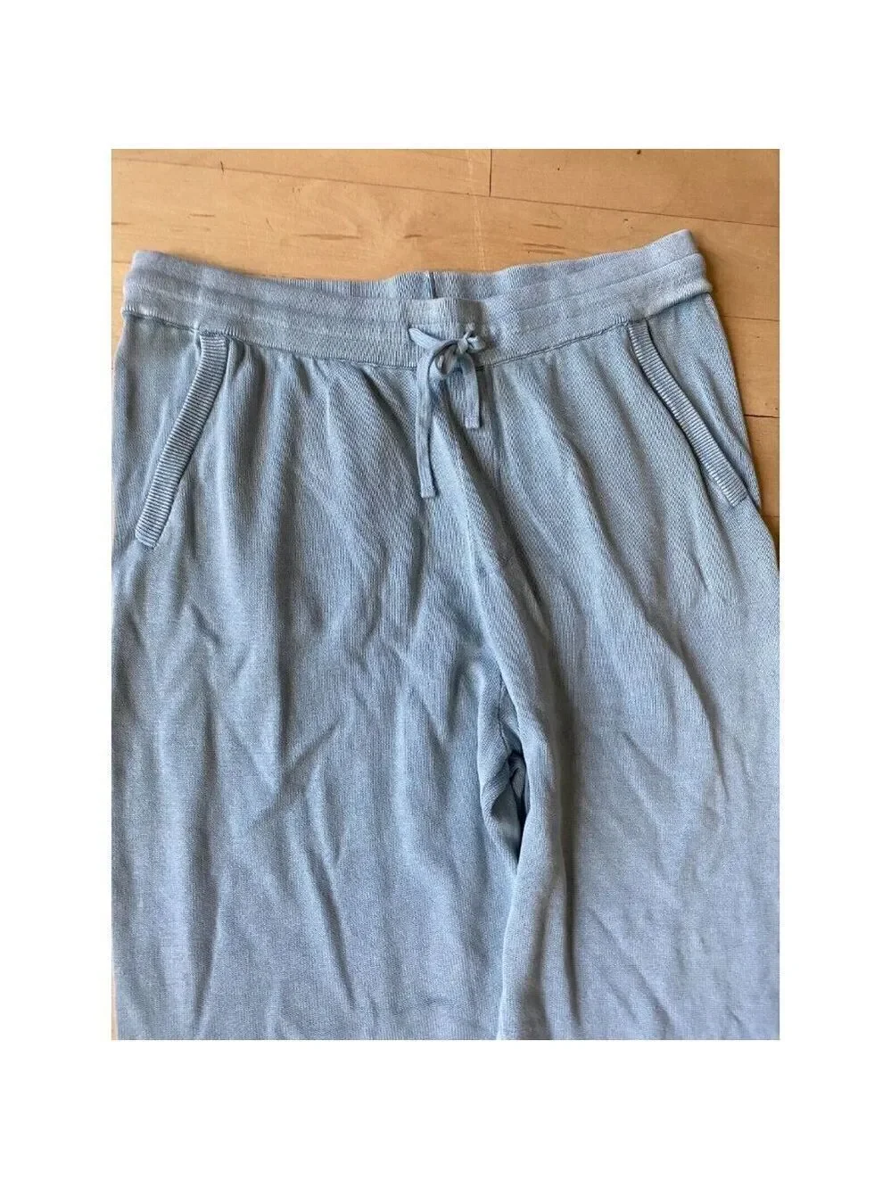 BAREFOOT Dreams mens sweatpants jogger washed denim look